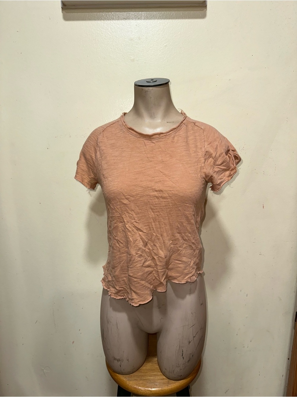 Woman’s Free People short sleeve tee shirt top distressed